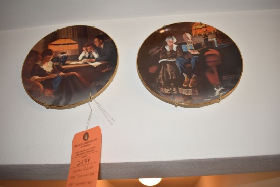 NORMAN ROCKWELL 1983 "EVENINGS EASE" AND