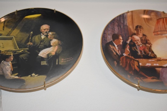 (2) NORMAN ROCKWELL COLLECTOR PLATES,