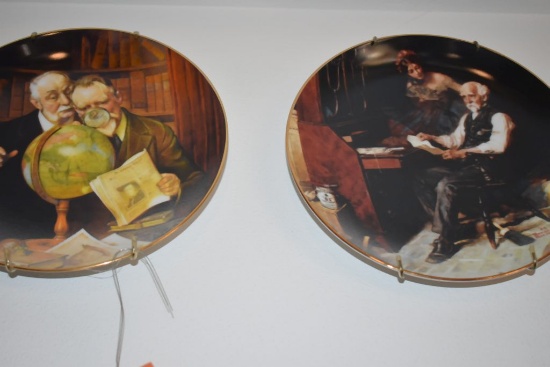 (2) NORMAN ROCKWELL COLLECTOR PLATES, 1989