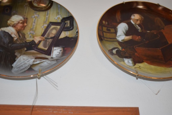 (2) NORMAN ROCKWELL COLLECTOR PLATES, 1988