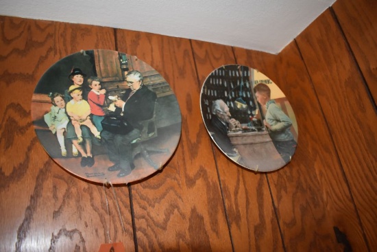 (2) NORMAN ROCKWELL COLLECTOR PLATES, 1992