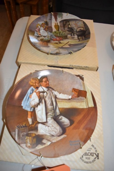 (2) NORMAN ROCKWELL COLLECTOR PLATES, 1983