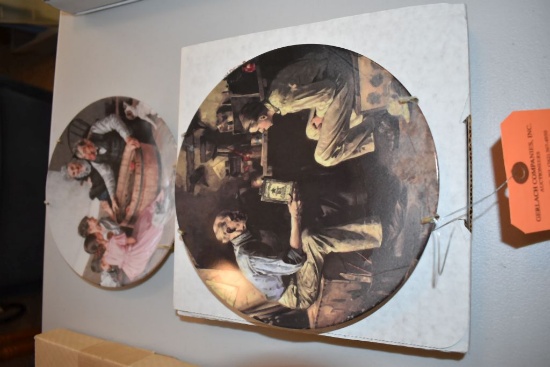 (2) NORMAN ROCKWELL COLLECTOR PLATES, 1984