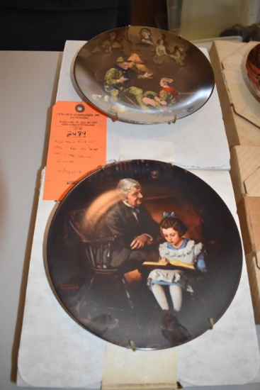 (2) NORMAN ROCKWELL COLLECTOR PLATES, 1990