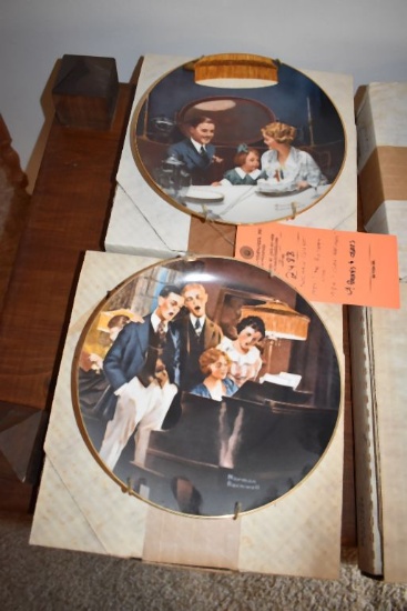 (2) NORMAN ROCKWELL COLLECTOR PLATES, 1984