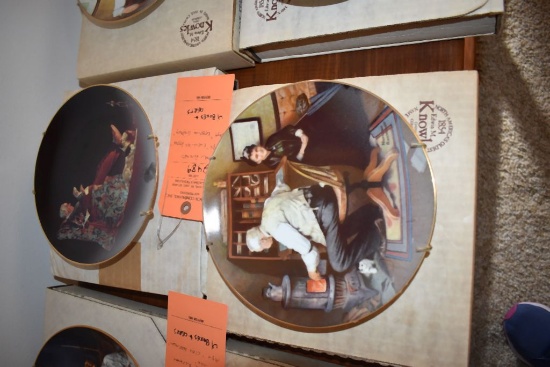 (2) NORMAN ROCKWELL COLLECTOR PLATES, 1989