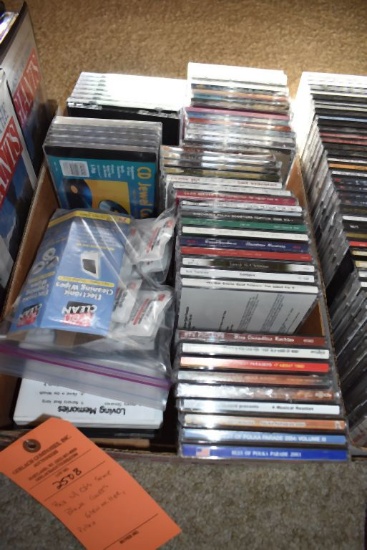 BOX WITH CD'S, SOME BLANK COVERS, GLEN MILLER, POLKA