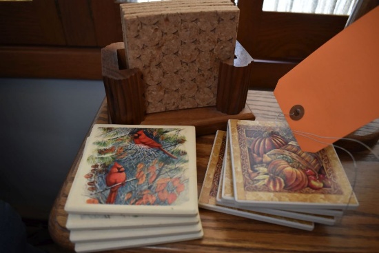 (3) COASTER SETS OF FOUR EACH