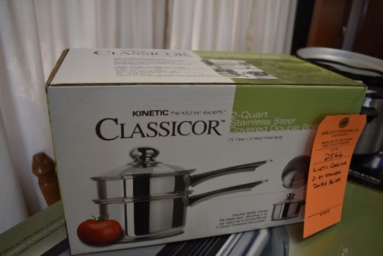 KINETIC CLASSICOR TWO QUART STAINLESS DOUBLE BOILER
