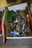 BOX WITH LARGE ASSORTMENT OF PERISHABLE TOOLING,