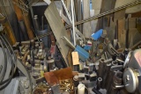 ALL METAL PIECES (MIXED) ON FLOOR IN THIS CORNER;