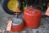 (2) FUEL CANS WITH CONTENTS