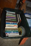 BIN WITH REEL TO REEL TAPES
