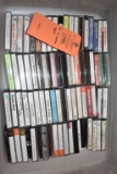 BIN WITH CASSETTE TAPES