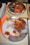 (2) NORMAN ROCKWELL COLLECTOR PLATES, 1986