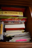 CONTENTS OF DRAWER - COOKBOOKS