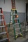 WERNER 6' FIBERGLASS LADDER, 5906, 225#