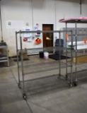 4 TIER ROLLING WIRE RACK, 48