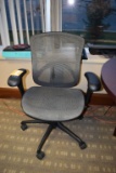 BLACK SECRETARIAL TASK CHAIR,