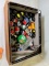 BOX WITH MISC. PAINTS AND BRUSHES