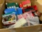 BOX CONTAINING MODEL RR BUILDINGS; RURAL HOUSES,