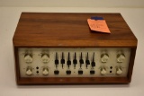 SAE STEREO PREAMPLIFIER EQUALIZER MARK 1B IN WOOD WALNUT CASE