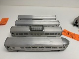 (4) LIONEL LINES SILVER BLUFF PASSENGER CARS, 2531,