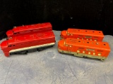 BOX CONTAINING; (2) LIONEL O-GAUGE 210 TEXAS