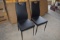 BOX: SET OF 4 SICOTAS BLACK CHAIRS, 41.7 X 17 X