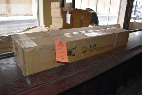(3) REGENCY 48" SINGLE SPEED RAILS, MODEL 712B5548,