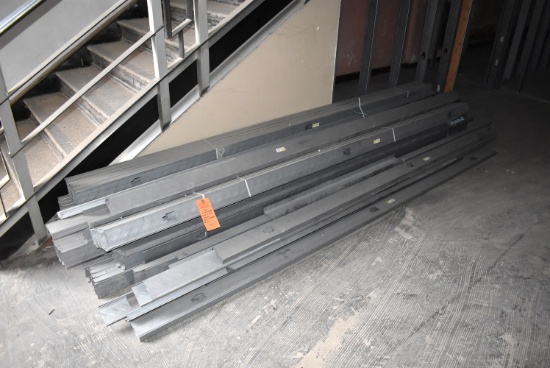 LOT: ASSORTED STEEL 2 X 4'S UP TO 10'L, (10) FULL BUNDLES OF 10 CT