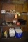 MISC. CONTENTS ON THIS SHELVING UNIT,