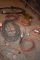 PILE OF EXTENSION CORDS AND TROUBLE LIGHTS