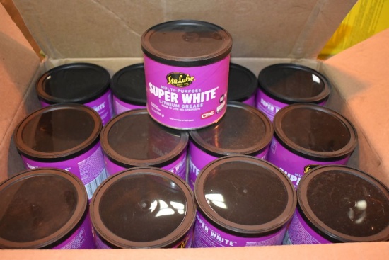 (1) CASE OF 13 CANS OF 14 OZ. WHITE LITHIUM GREASE