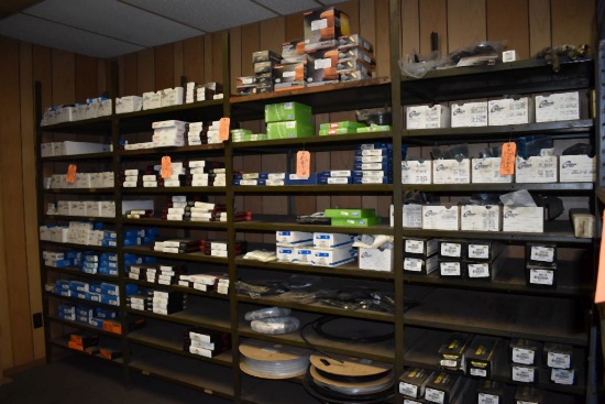 12' LONG STEEL SHELVING UNIT, NO CONTENTS,