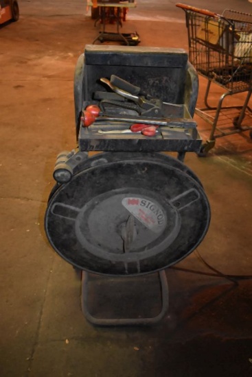 BANDING CART WITH TOOLS AND SIGNODE MODEL DF-10B