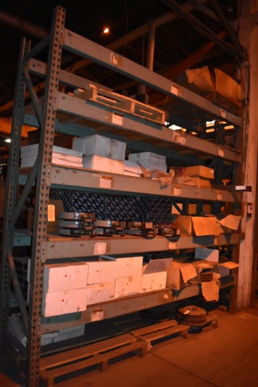 (1) SECTION OF PALLET RACKING, NO CONTENTS -