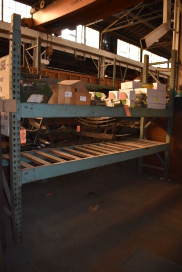 (1) SECTION OF PALLET RACKING, NO CONTENTS,