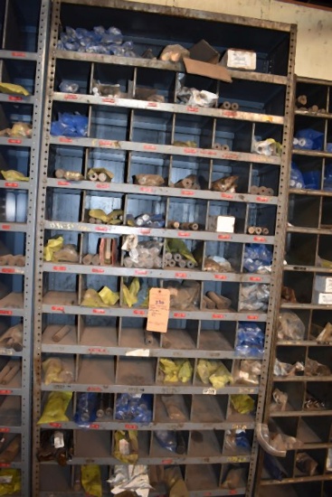 METAL ORGANIZER/SHELVING UNIT WITH 60+ BINS WITH