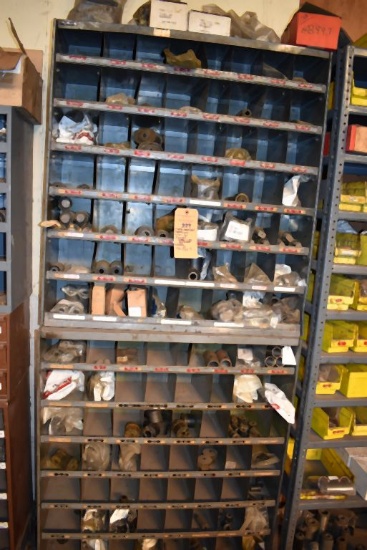 (2) METAL ORGANIZER/SHELVING UNITS WITH 100+ BINS