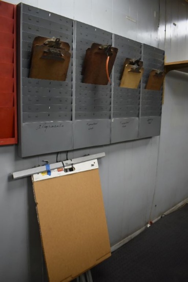 (5) METAL WALL-MOUNT FOLDER ORGANIZERS WITH