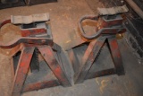 PAIR OF 10 TON JACK STANDS, ORANGE