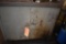 TWO DOOR STEEL CABINET WITH CONTENTS INSIDE;