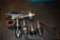 SET OF (5) CAT 40 HOLDERS AND MISC. WRENCHES