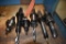 (6) CAT 40 TOOL HOLDERS WITH TOOLS