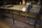 METAL FRAMED WORKBENCH WITH WOOD TOP, INCLUDES