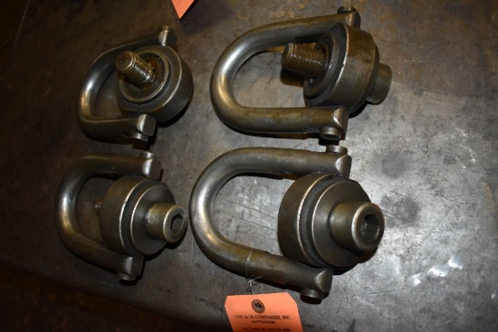 (4) MEDIUM SWIVEL EYE BOLTS