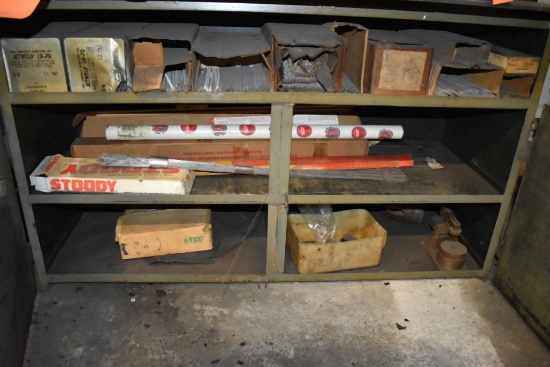 CONTENTS INSIDE WELDING TABLE, TIG AND ARC WELDING SUPPLIES