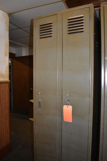 (1) BANK OF LYON TWO FULL SIZE LOCKERS