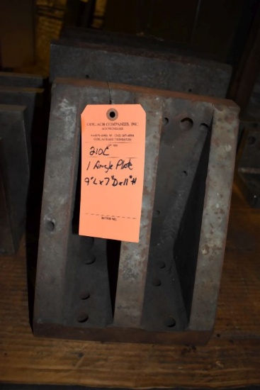 (1) ANGLE PLATE, 9"L x 7"D x 11"H